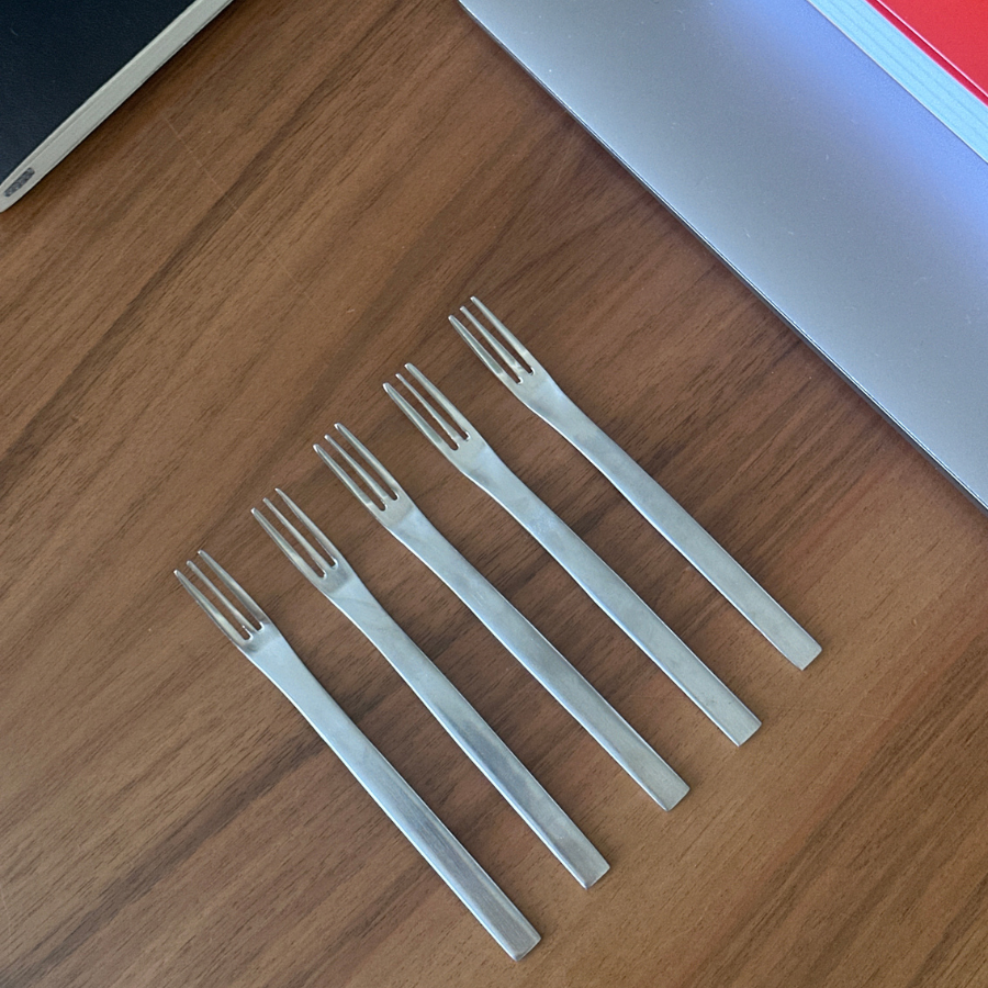 minimalių šakučių rinkinys
