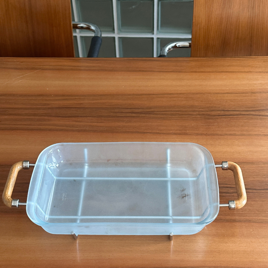 braziškas Marinex kepimo indas su metaliniu stovu