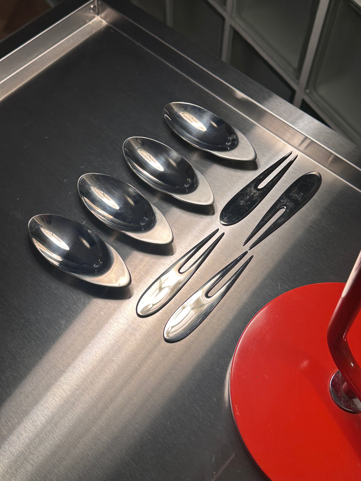 Gense „Appetize“ užkandžių šakutės ir indeliai